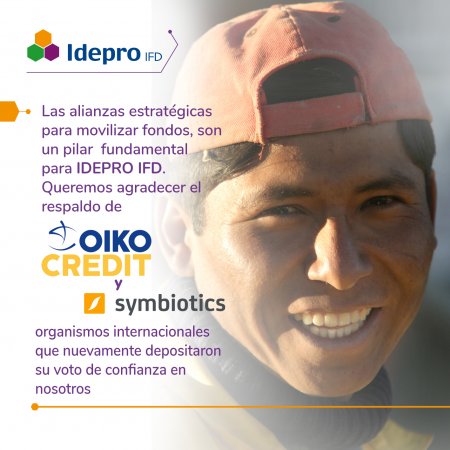 OIKO CREDIT y SYMBIOTICS renuevan su voto de confianza en IDEPRO IFD