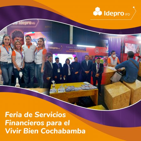 IDEPRO IFD presente en la Feria de Servicios Financieros en Cochabamba