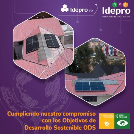 IDEPRO IFD INSTALA PANELES FOTOVOLTAICOS PARA GENERAR ENERGÍA PROPIA Y LIMPIA