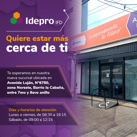 IDEPRO IFD inaugura Agencia modelo en Santa Cruz. Busca promover la inclusión financiera con enfoque de género y servicios digitales