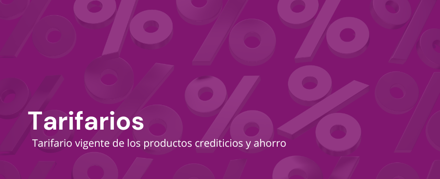 TASAS / TARIFARIOS DE PRODUCTOS