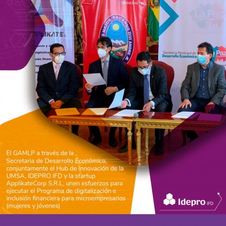 IDEPRO IFD se suma a instituciones del sector público, académico, y privado para apoyar la reactivación económica de microempresarios