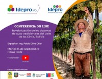 IDEPRO IFD participa en en las Primeras Jornadas Latinoamericanas de Vino y variedades patrimoniales