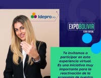 IDEPRO IFD estará presente en la Primera Feria Virtual Multisectorial EXPOBOLIVIA 2020